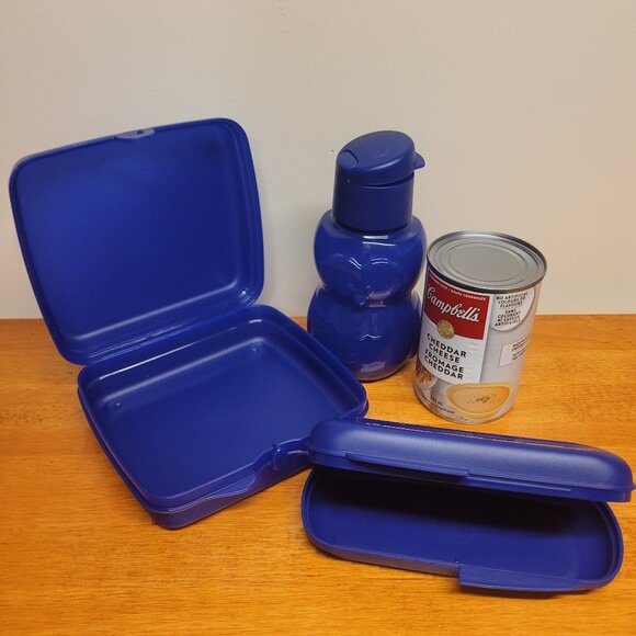 Tupperware Lunch Set - Blue - Picture 1 of 3